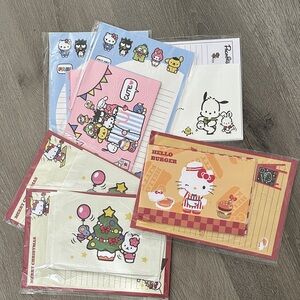 New Sanrio 12 Stationery Set Pochacco Hello Kitty Cinnamoroll Kuromi Panda